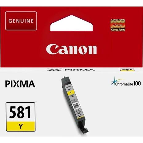 Μελάνι εκτυπωτή Canon CLI-581Y yellow 5.6ml 2105C001